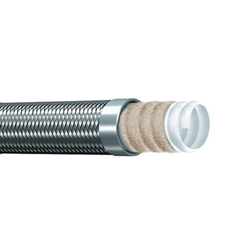 TYPE TCGS-Stainless Steel Braid Cover Convoluted PTFE Tube（glass fiber reinforced） - 翻译中...